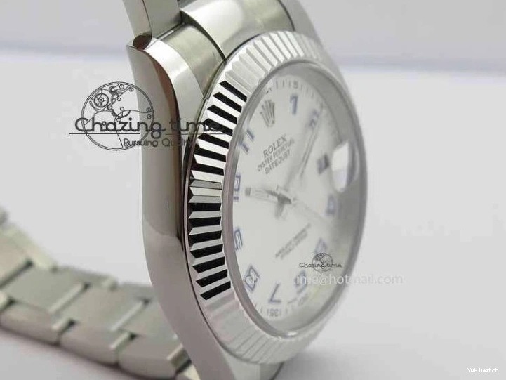 SS SA3136 Bracelet BP Silver 41mm Edition Blue DateJust Maker Arabic II Best 116334 SS On Dial 1231